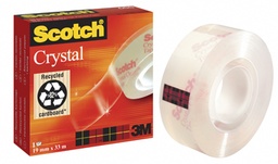[TIM-6001933] Plakband Scotch Crystal Tape 19mm x 33m voor kleine afroller