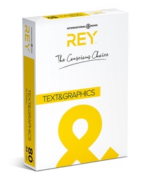 [PRI-RTG01] Rey text & graphics DIN A4 80gr wit - FSC Mix 70%