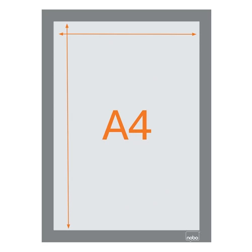 Ophangtas Nobo A4 zelfklevend zwart (2)