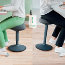 Wiebelkruk Leitz Ergo met gasveer 47-64cm donkergrijs