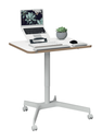 Zit-sta bureau pneumatisch Leitz Ergo 80x60cm wit 