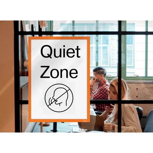 Ophangtas Nobo A3 zelfklevend oranje (2)