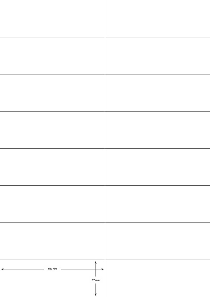 Etiketten Q-Connect 16 etik/bl 105x37mm wit rechte hoeken (100)
