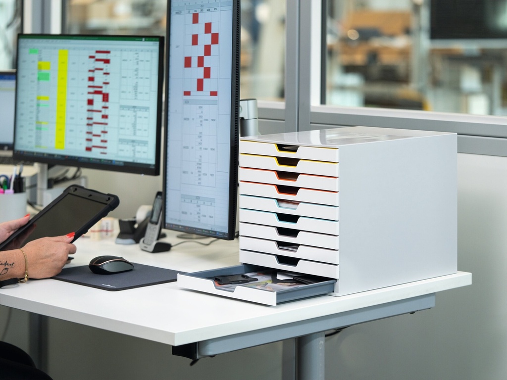 Ladenblok Durable Varicolor Mix 10 gesloten laden wit/assorti
