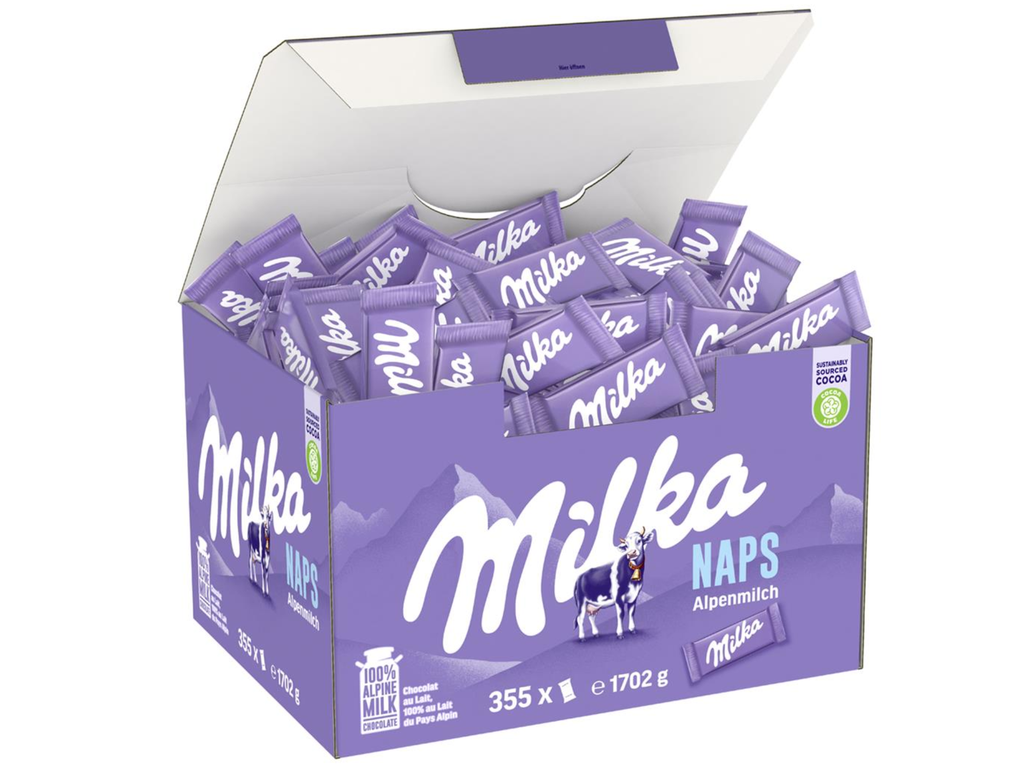 Chocolade Milka Alpine Naps melk (355)