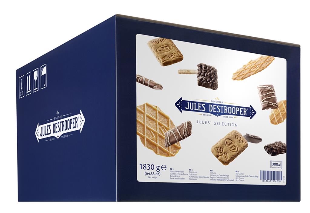 Koek Jules De Strooper Jules' Selection 4 soorten 6,1g indiv. verpakt (300)