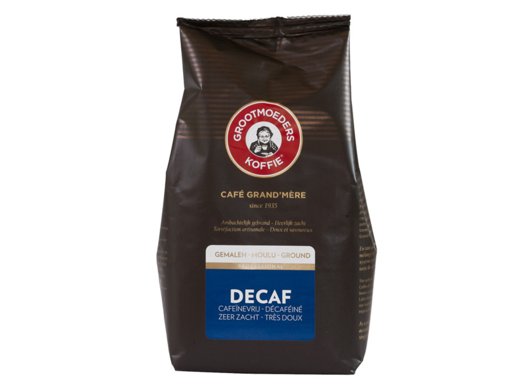 Koffie Grootmoeders Koffie Decaf Professional gemalen 500g