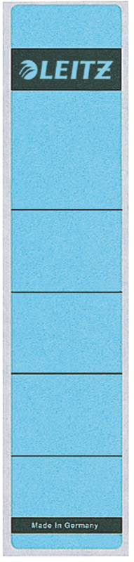 Rugetiket Leitz zelfklevend kort smal blauw (10)