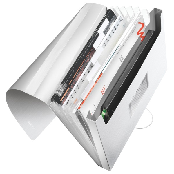 Voorordner Leitz Style PP A4 6-vaks poolwit