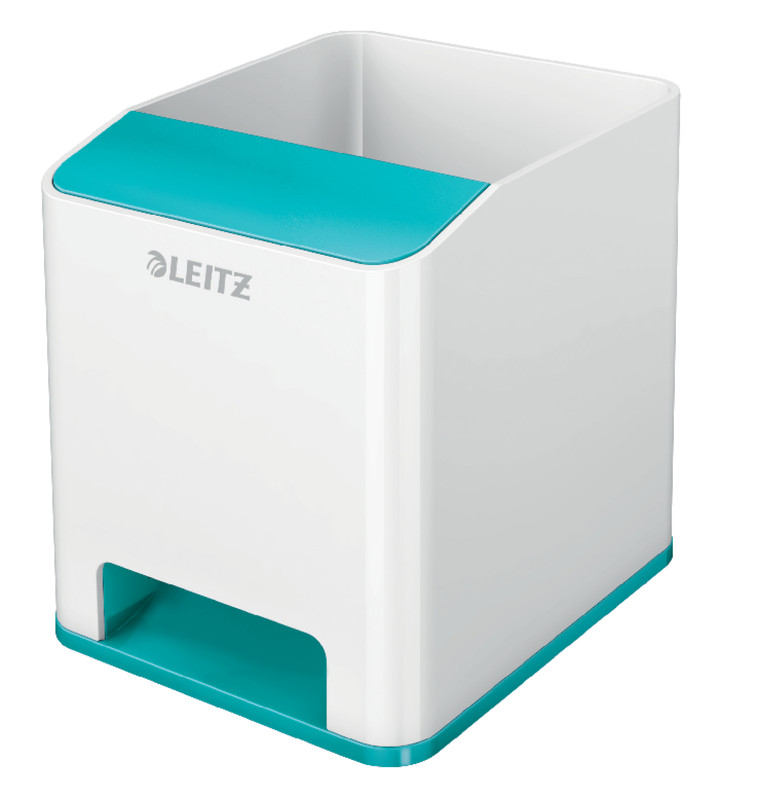 Pennenhouder Leitz WOW Duo PS wit/ijsblauw metallic (5363151)