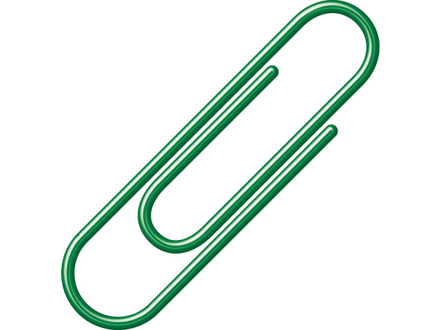 Paperclip Alco 26mm geplastificeerd groen (100)