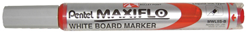 Whiteboardmarker Pentel Maxiflo rond 1,1mm rood