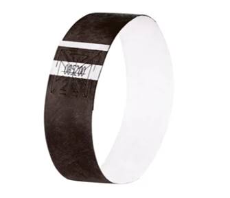 Evenementenbandjes Sigel Super Soft 255x25mm Zwart (120)