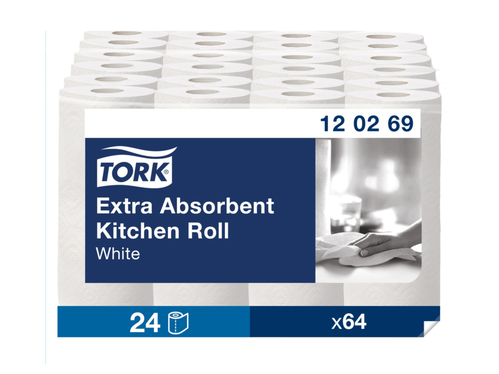 Keukenrol Tork Extra Absorbent 2-laags 64vel (2)