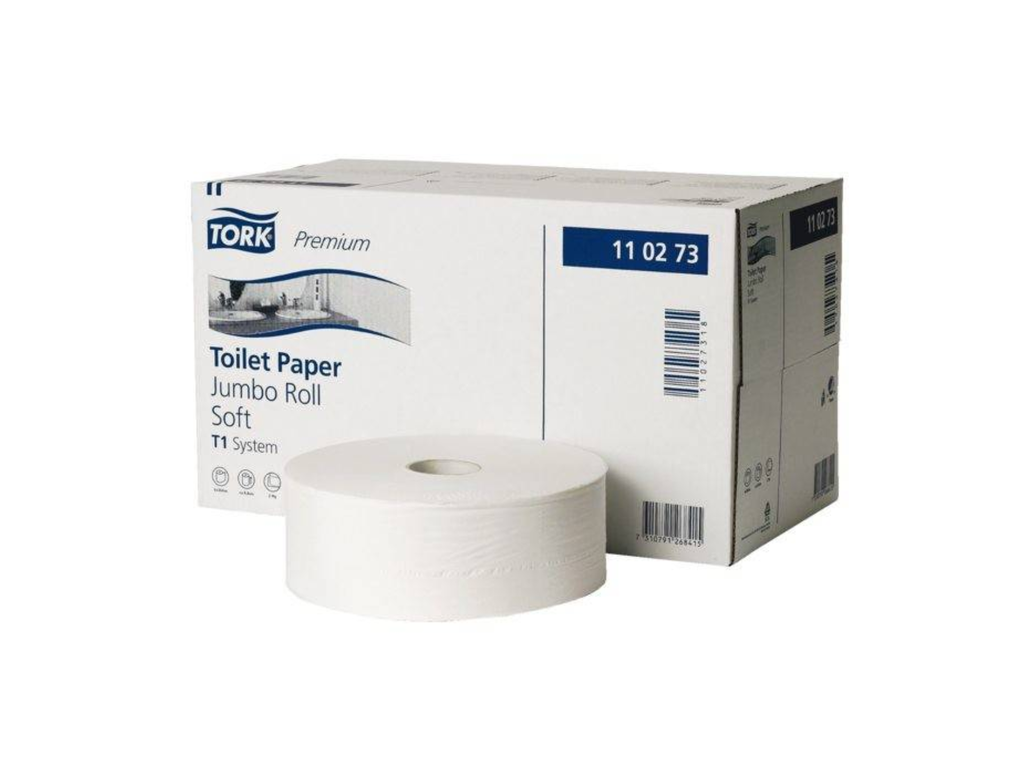 Toiletpapier Tork Soft Jumbo T1 2-laags 1800vel (6)