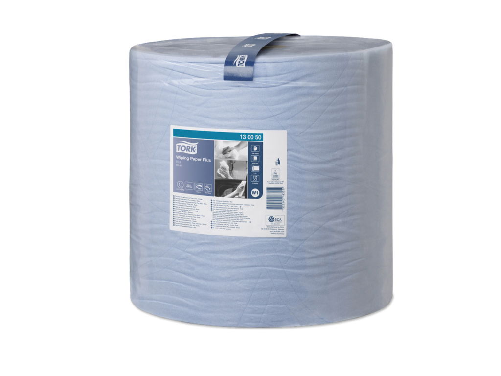 Poetsdoek Tork Wiping Plus W1 2-laags 1500vel