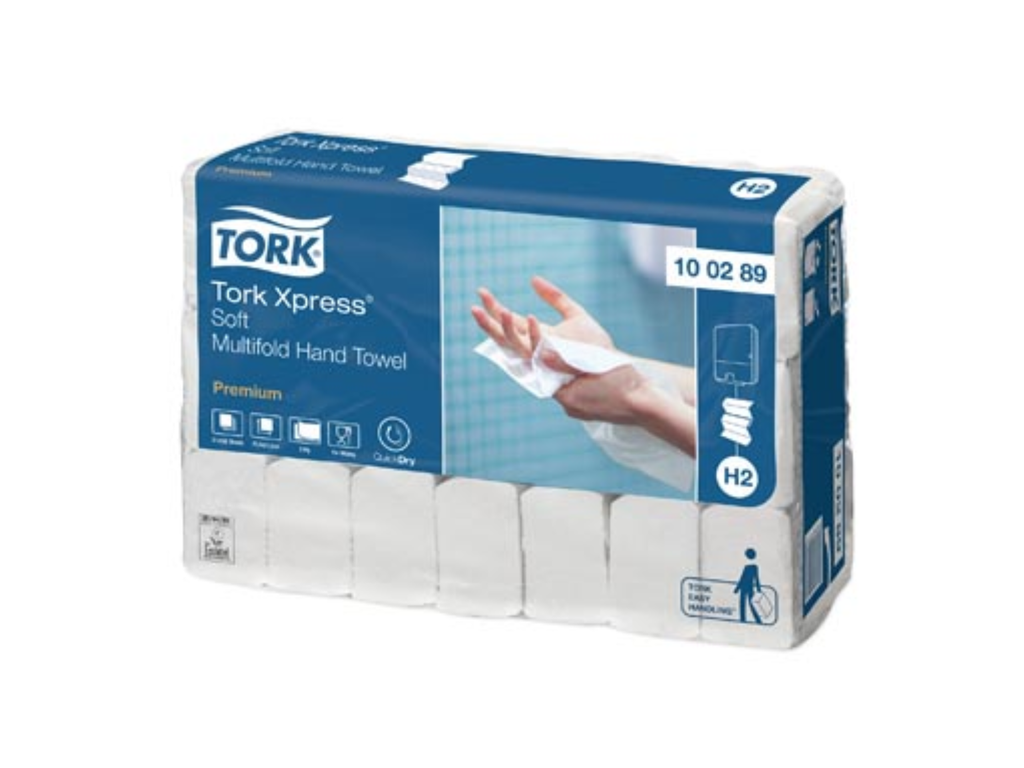 Handdoeken Tork Xpress Multifold Soft H2 2-laags 150vel (21)