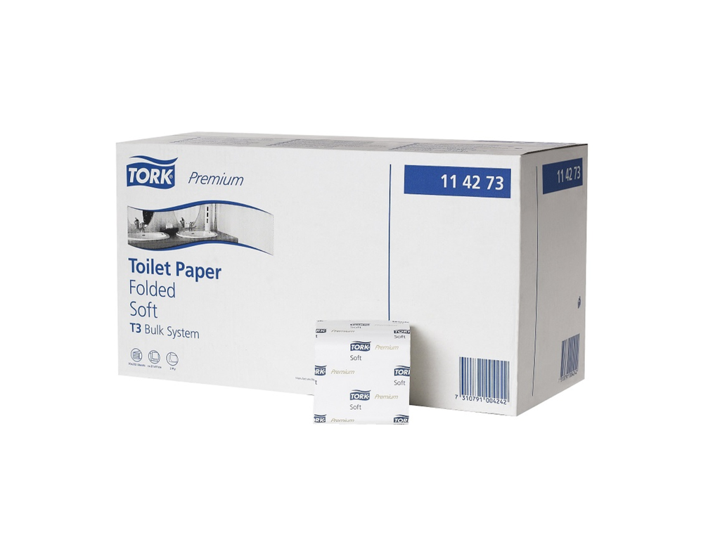 Toiletpapier Tork Premium Soft Folded T3 2-laags 252vel (30)