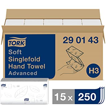 Handdoeken Tork Advanced H3 Z-vouw 2-laags 250vel (15) 