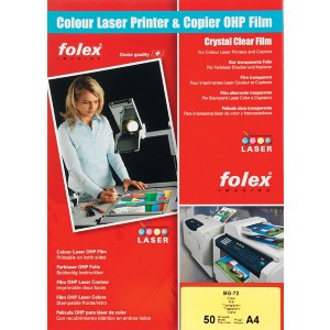 Folex lasercolor transparant clear BG-72 DIN A4 125 micron (100)