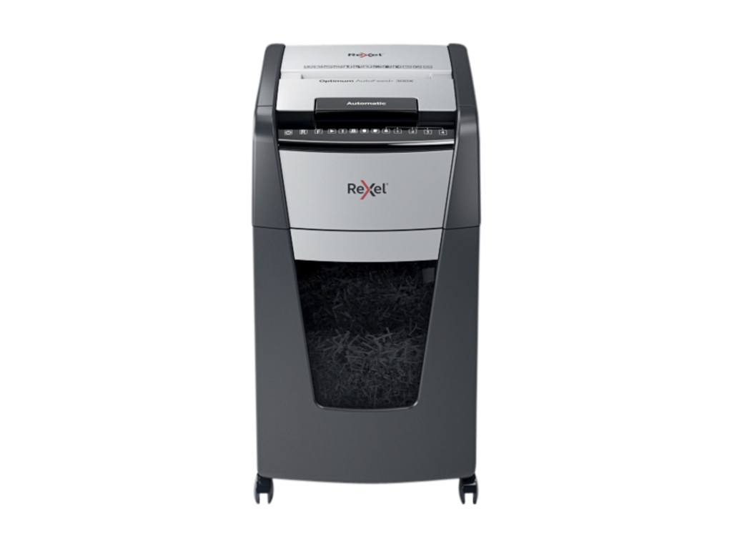 Automatische papiervernietiger Rexel Optimum AutoFeed+ 300X Cross Cut P4