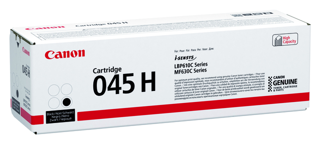 Toner Canon color laser 045 HC imageClass LBP612CDW 2.800 paginas Zwart