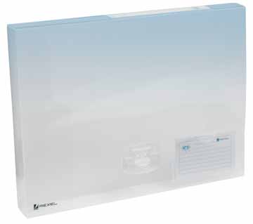 Elastobox Rexel ICE A4 PP rug 40mm transparant