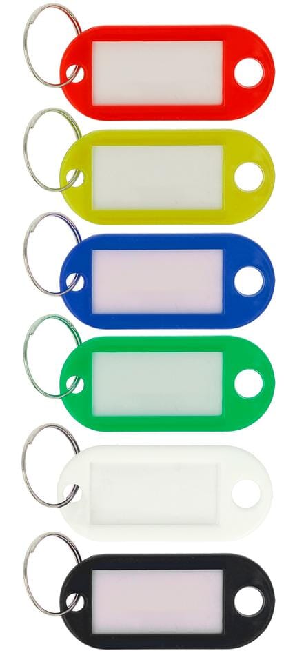 Sleutelhanger Westcott met verwisselbaar etiket assorti (100)