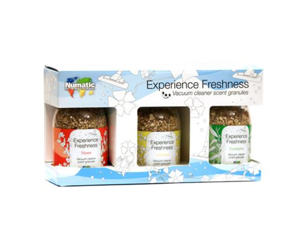 Geurkorrels voor stofzuiger assorti geuren (3)