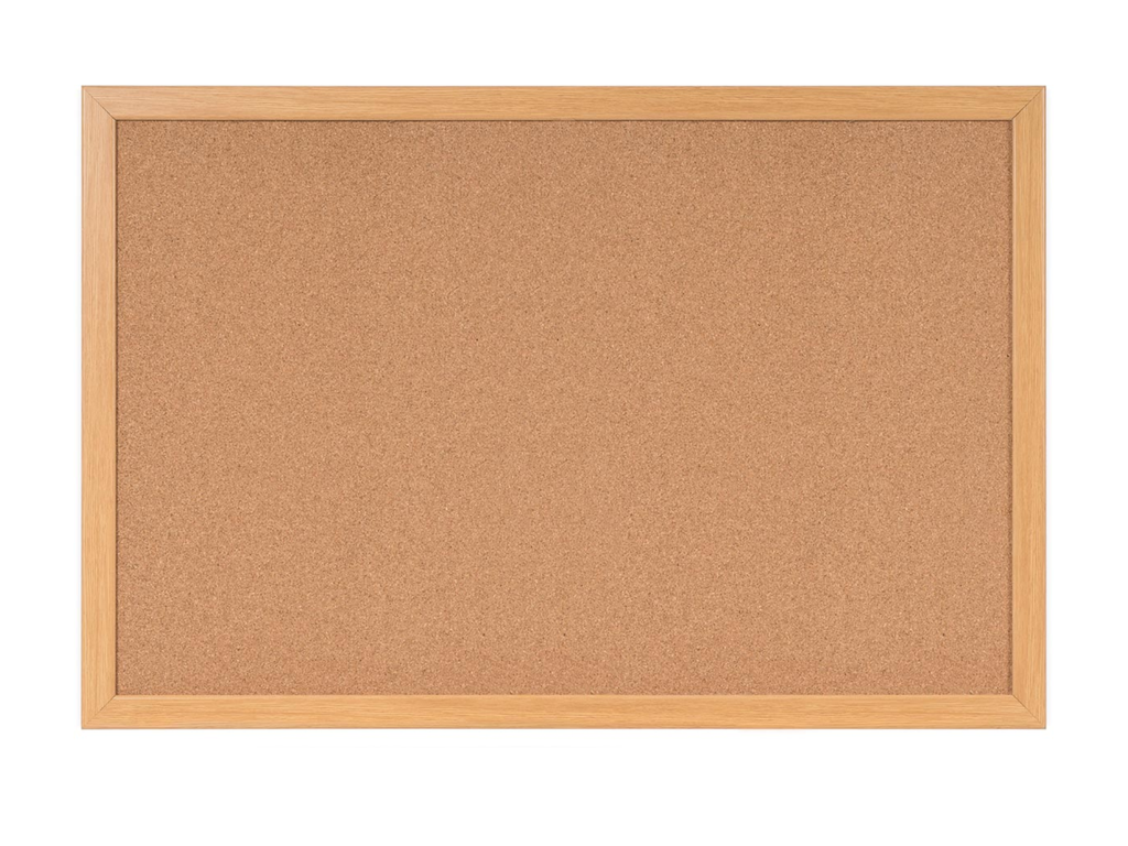 Kurkbord Bi-Office Earth-It 120x90cm houten frame