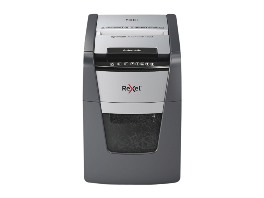 Automatische papiervernietiger Rexel Optimum AutoFeed+ 100M Micro Cut P5