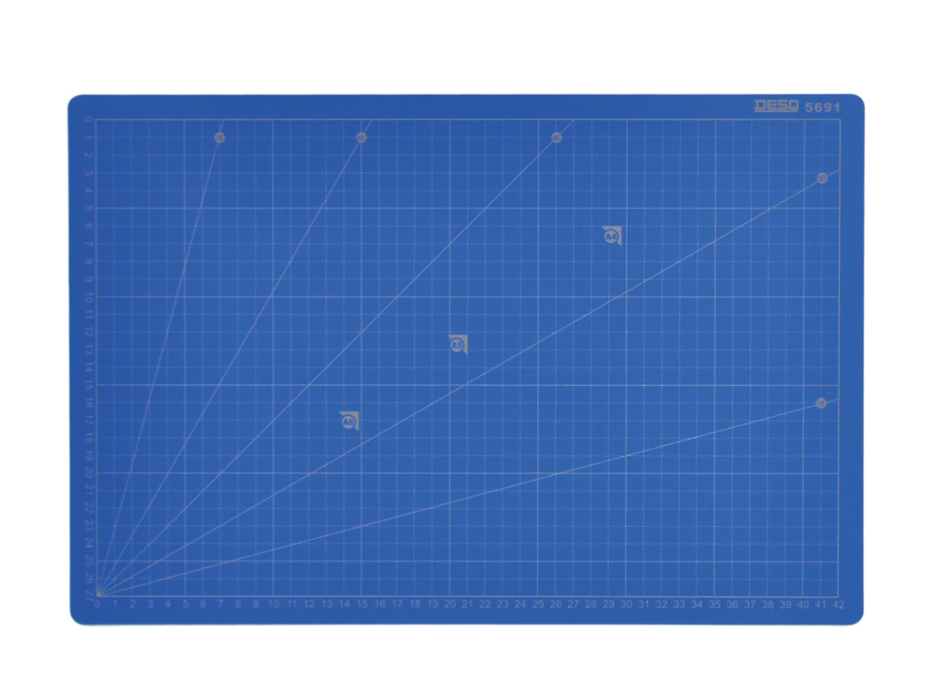 Snijmat Desq Professioneel 5-laags 30cmx45cm Blauw