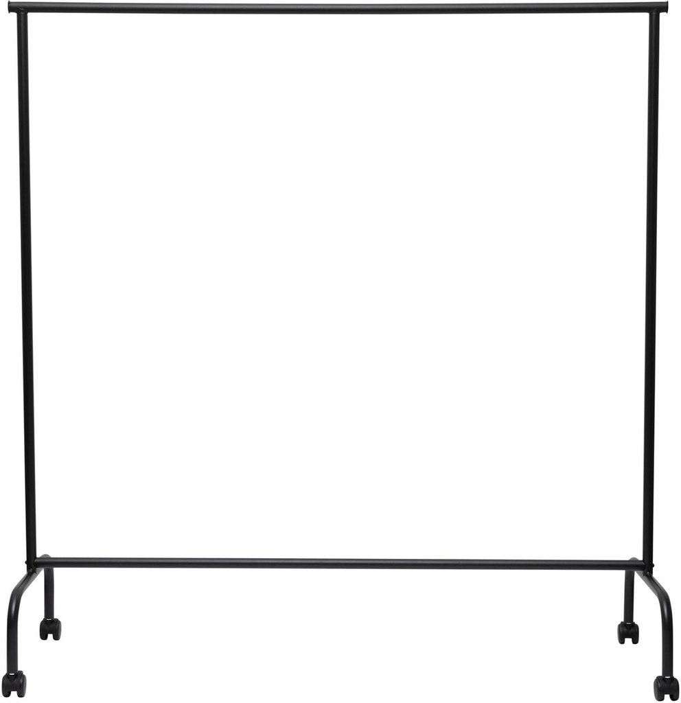 Kledingrek Maul Limbo 156x151-220x50cm HxBxD op wieltjes zwart