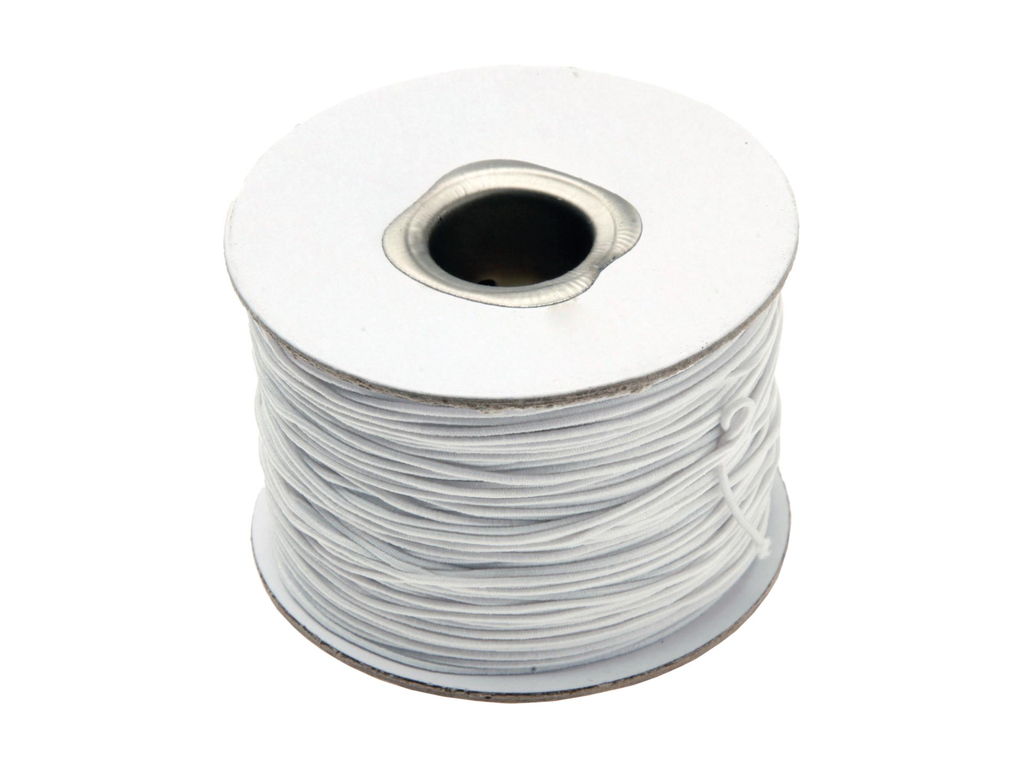 Elastiek touw Bouhon 100mx1mm Wit