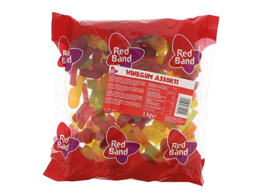 Snoep Winegum Red Band Zak 1kg