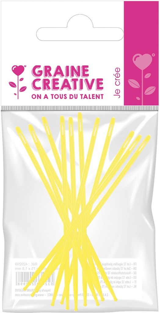 Plastic Naalden Graine Créative 75mm Ø1,8mm (12)