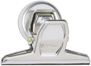Papierklem Maul bulldogclip magnetisch 75mm verchroomd (3)
