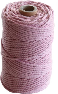 Macrametouw Twine thick 70m lichtroze