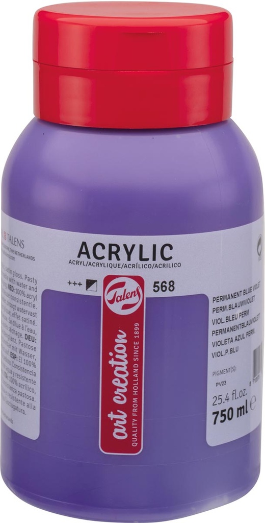 Avrylverf flacon Tales Art 750 ml permanent blauwviolet