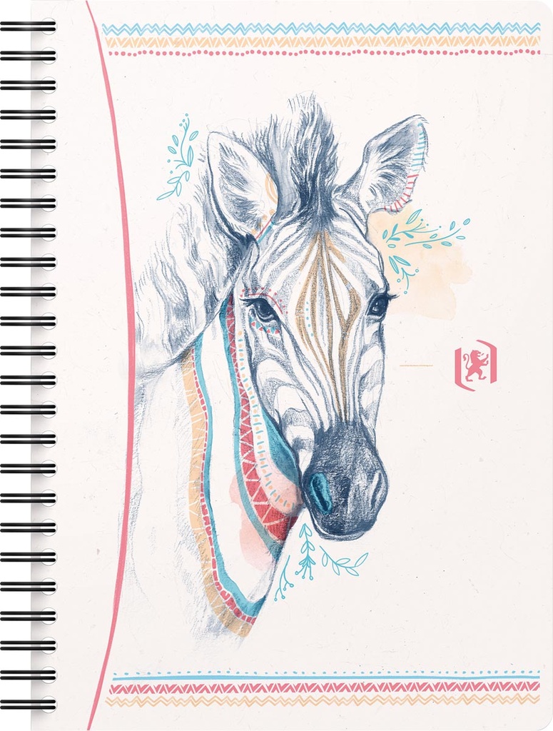 Spiraalschrift Oxford Boho spirit karton A5 gelijnd 120 blz assorti