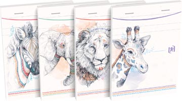 Notitieboekje Oxford Boho spirit karton A6 gelijnd 160 blz assorti