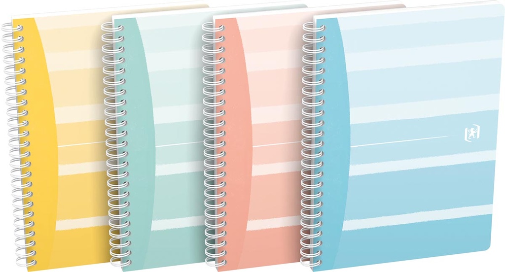 Spiraalschrift Oxford Iconics Karton A5 gelijnd 120 blz assorti