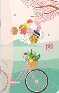 Notitieboek Oxford Horizons Karton 9x14cm gelijnd 60 blz assorti