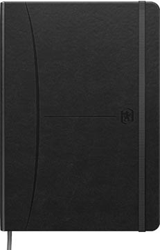 Notitieboek Oxford Signature Smart journal kunstleder A5 160blz gelijnd zwart
