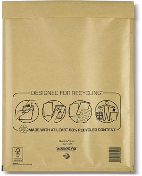 Luchtkussenomslagen Mail Lite H/5 270x360mm m/s goud (50)