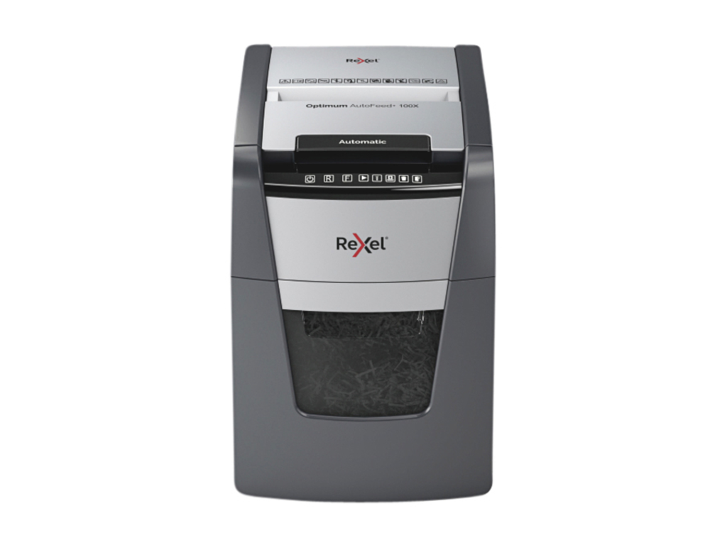 Automatische papiervernietiger Rexel Optimum AutoFeed+ 100X Cross Cut P4