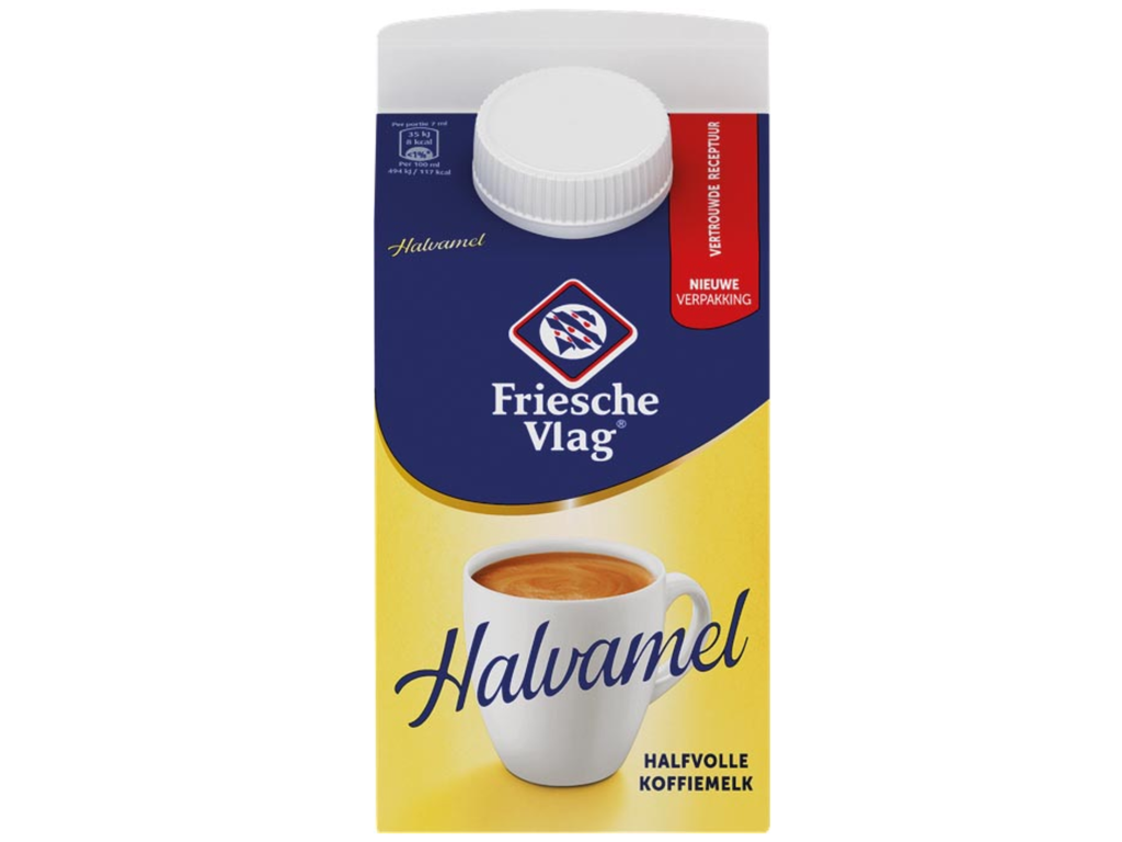 Koffiemelk Friesche Vlag Halvamel 455 ml