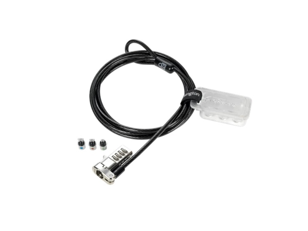 Laptopslot cijferslot Kensington universal 3-in-1 combination lock - resettable T-Bar&Nano&Wedge anchors