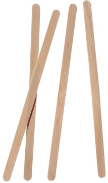 Roerstaafjes Splintervrij Hout 140mm (1000)