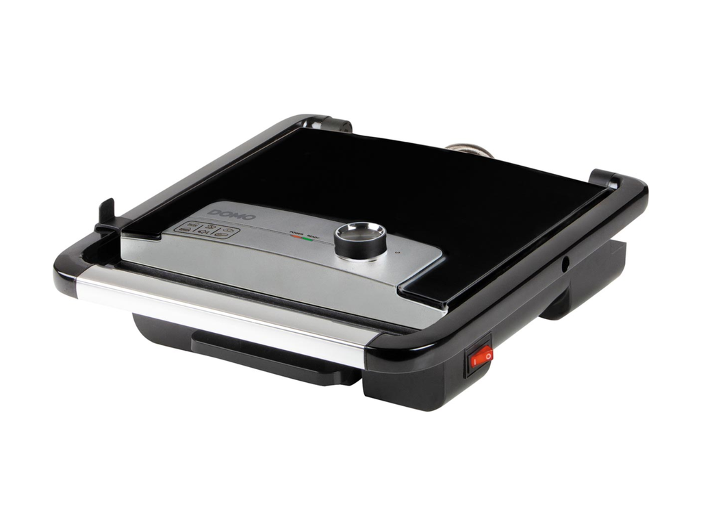 Multifunctionele contactgrill Domo inox Zwart